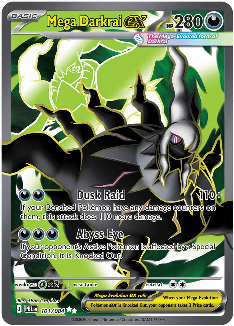 Image for Mega Darkrai ex (101/084) (ME05: Pitch Black) (PBL) - Pokemon