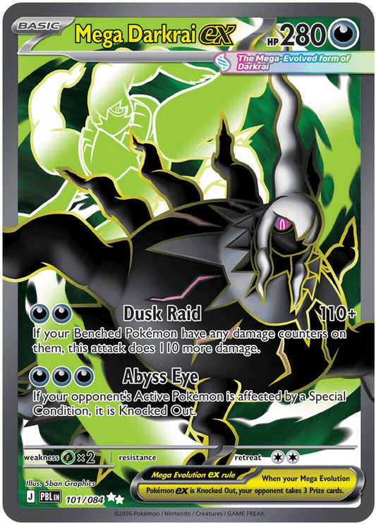 Image for Mega Darkrai ex (101/084) (ME05: Pitch Black) (PBL) - Pokemon