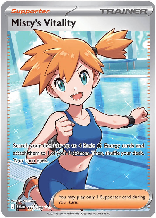 Image for Misty's Vitality (111/084) (ME05: Pitch Black) (PBL) - Pokemon