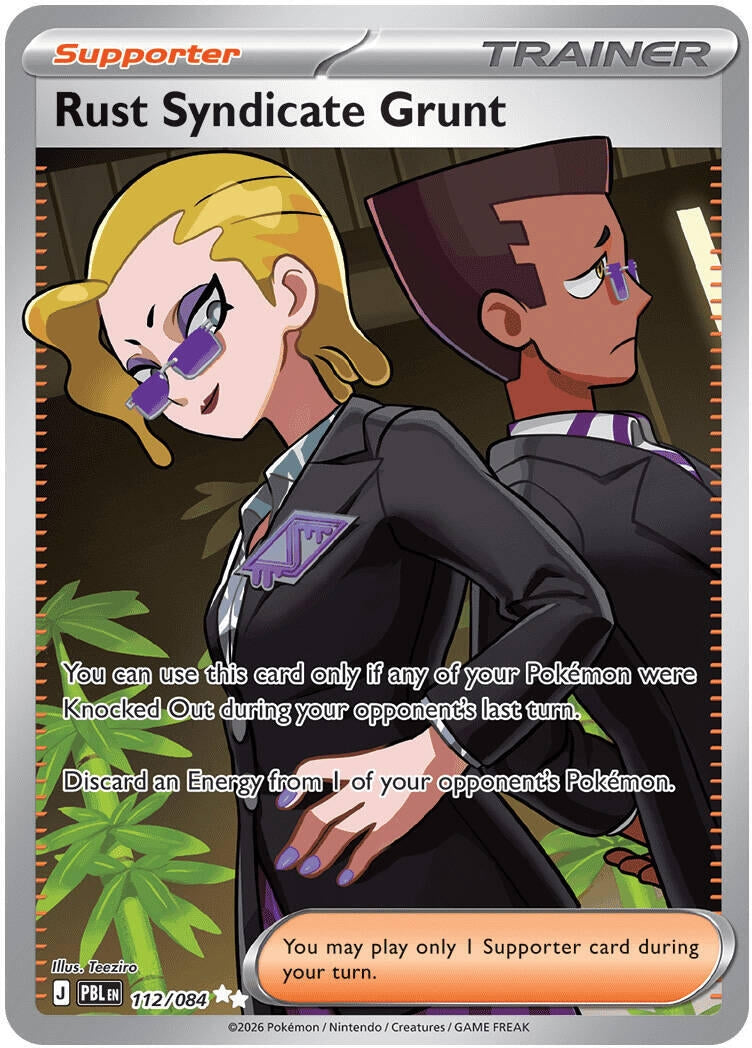 Image for Rust Syndicate Grunt (112/084) (ME05: Pitch Black) (PBL) - Pokemon
