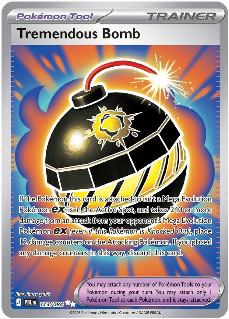 Image for Tremendous Bomb (113/084) (ME05: Pitch Black) (PBL) - Pokemon