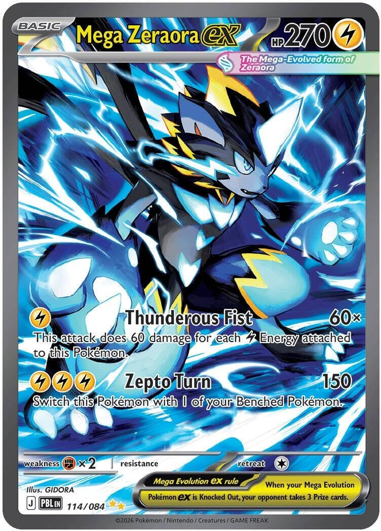 Image for Mega Zeraora ex (114/084) (ME05: Pitch Black) (PBL) - Pokemon