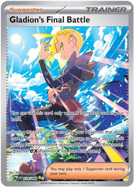 Image for Gladion's Final Battle (118/084) (ME05: Pitch Black) (PBL) - Pokemon