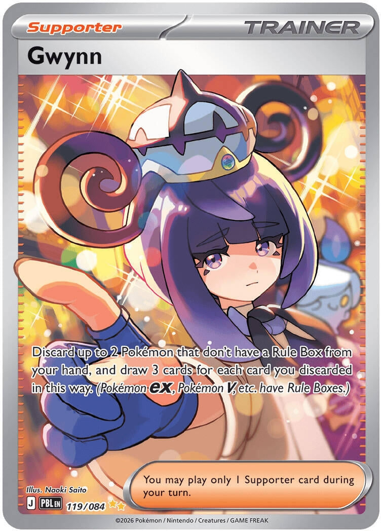 Image for Gwynn (119/084) (ME05: Pitch Black) (PBL) - Pokemon