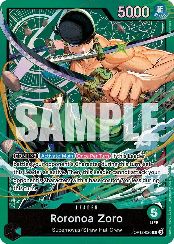 Roronoa Zoro (OP12-020) (OP12-020) (Starter Deck 32: GREEN Roronoa Zoro)