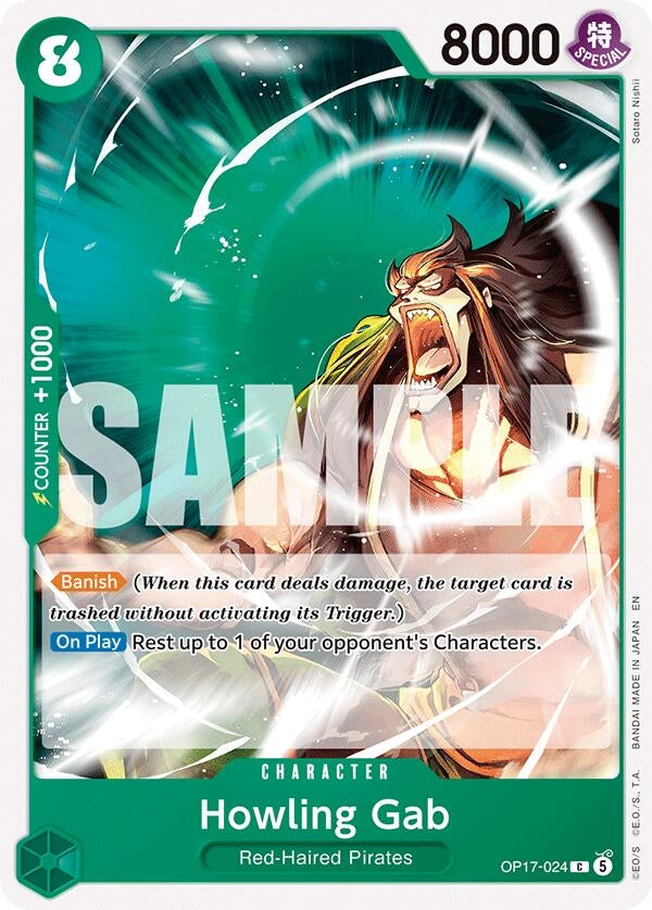 Image for Howling Gab (OP17-024) (The World's Strongest Warriors) (OP17) - One Piece Card Game