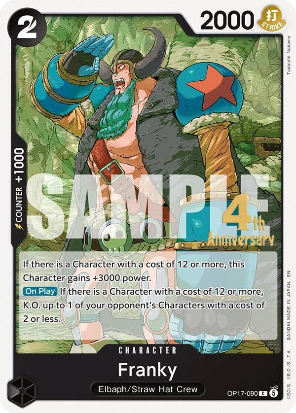 Franky (OP17-090) (The World's Strongest Warriors Release Event Cards)