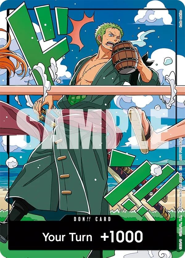 DON!! Card (World United) (Zoro) (One Piece Promotion Cards)