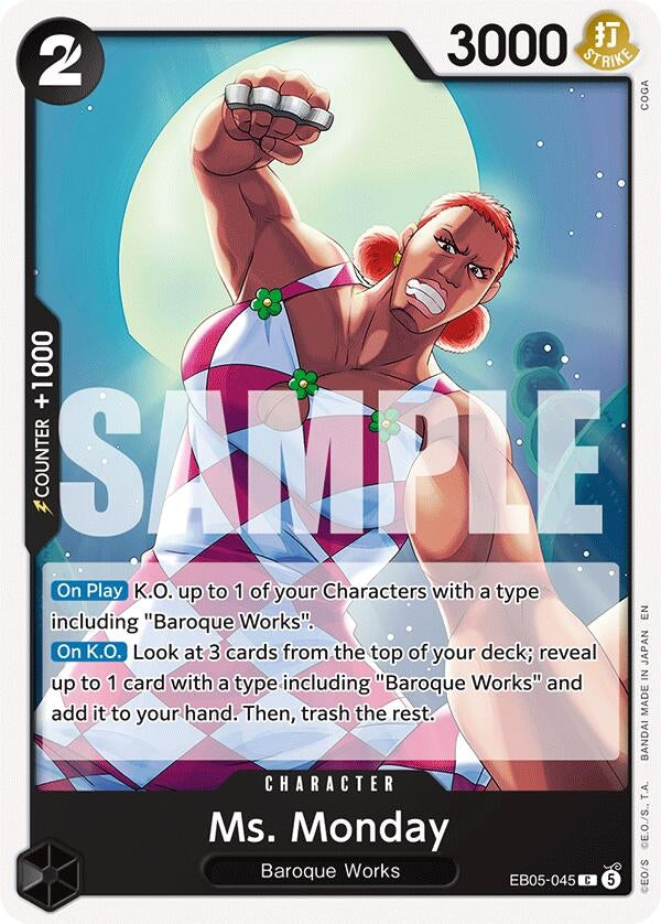 Image for Ms. Monday (EB05-045) (Extra Booster: One Piece Heroines Edition Vol. 2) (EB05) - One Piece Card Game