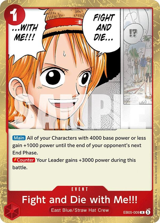 Image for Fight and Die with Me!!! (EB05-009) (Extra Booster: One Piece Heroines Edition Vol. 2) (EB05) - One Piece Card Game