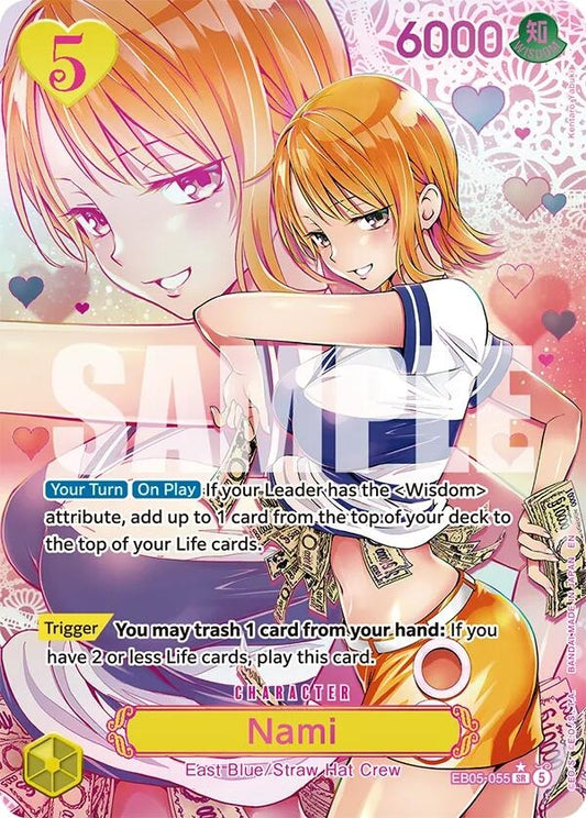Image for Nami (055) (Kentaro Yabuki) (Gold Stamped) (EB05-055) (Extra Booster: One Piece Heroines Edition Vol. 2) (EB05) - One Piece Card Game