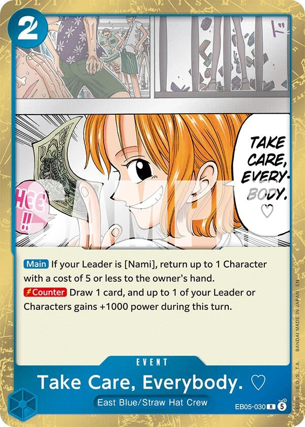 Image for Take Care, Everybody. (EB05-030) (Extra Booster: One Piece Heroines Edition Vol. 2) (EB05) - One Piece Card Game