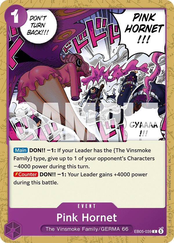 Image for Pink Hornet (EB05-039) (Extra Booster: One Piece Heroines Edition Vol. 2) (EB05) - One Piece Card Game