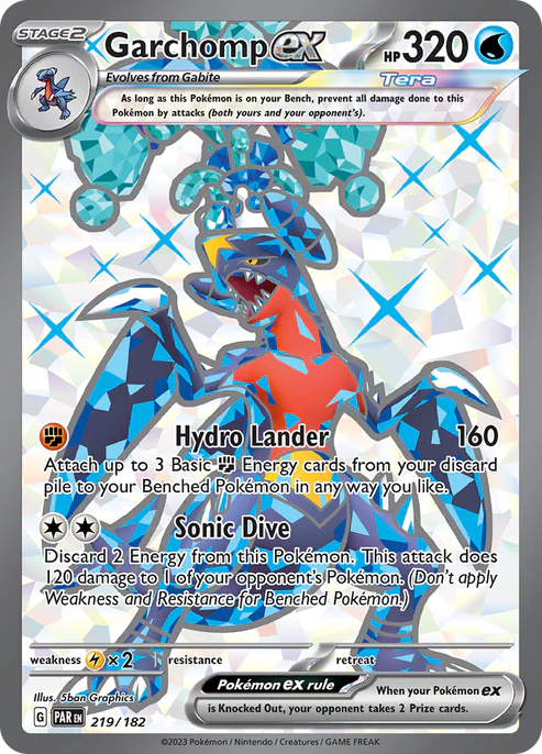 Garchomp ex - 219/182 - SV04: Paradox Rift (PAR)
