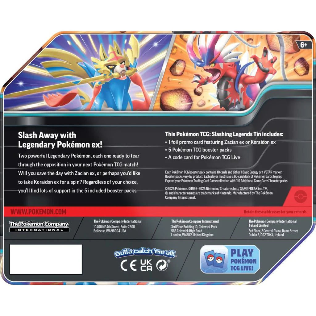 Pokemon - Slashing Legends Tin