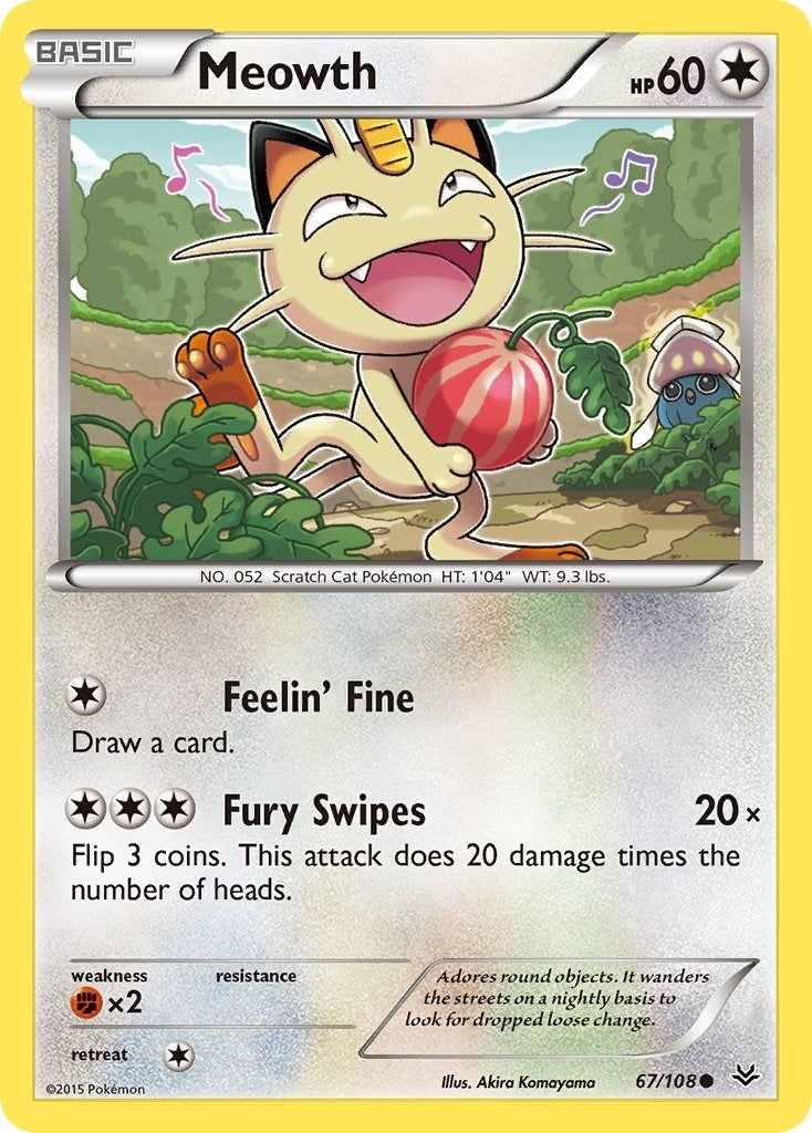 Meowth (67/108) (XY - Roaring Skies)