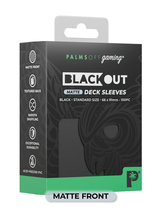 Blackout Deck Sleeves - Standard Size (assorted colours) Matte