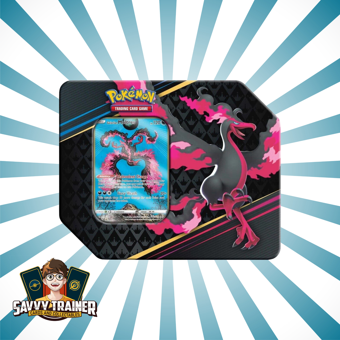 Pokemon - Crown Zenith Galarian Moltres Tin