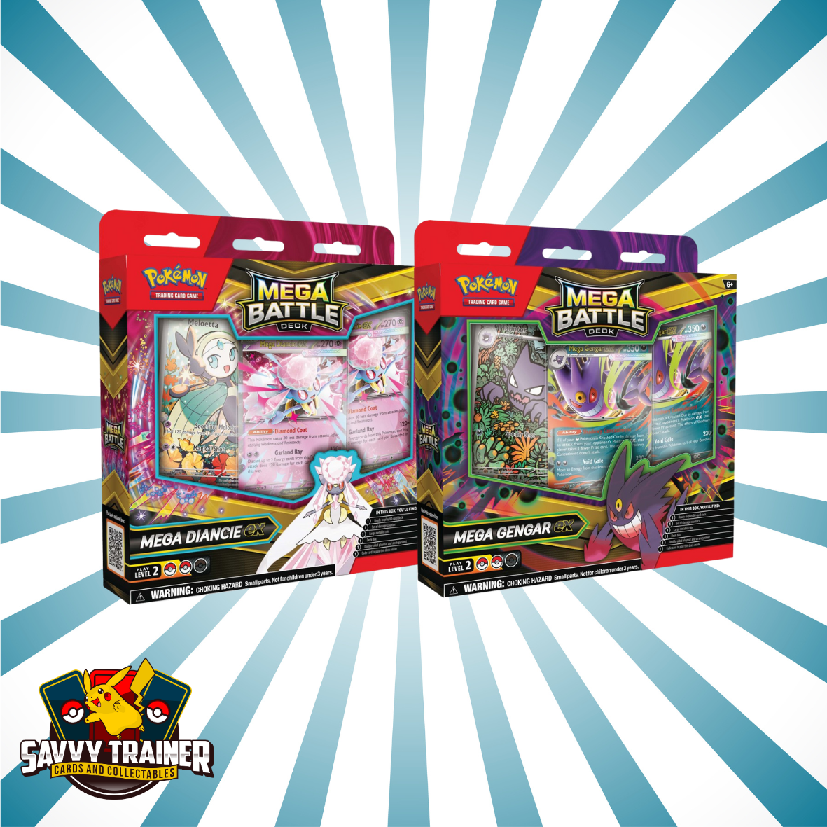 Pokémon TCG: Mega Battle Deck—Mega Gengar ex / Mega Diancie ex (SET OF 2)