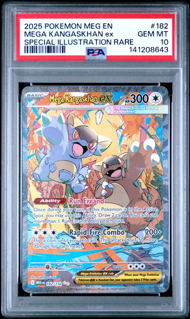 PSA 10 - 2025 POKEMON MEG EN-MEGA EVOLUTION #182 MEGA KANGASKHAN ex SIR