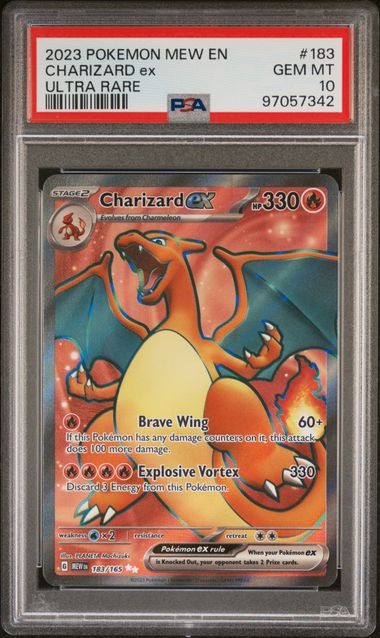 Charizard EX 183/165 - PSA 10