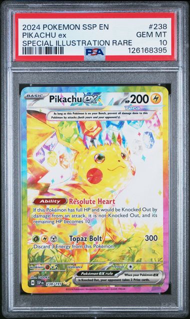 PSA 10 EN-SURGING SPARKS SPECIAL ILLUSTRATION RARE PIKACHU EX PSA 10