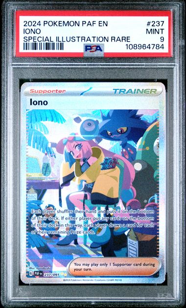 PSA 9 PALDEAN FATES #237 IONO SIR