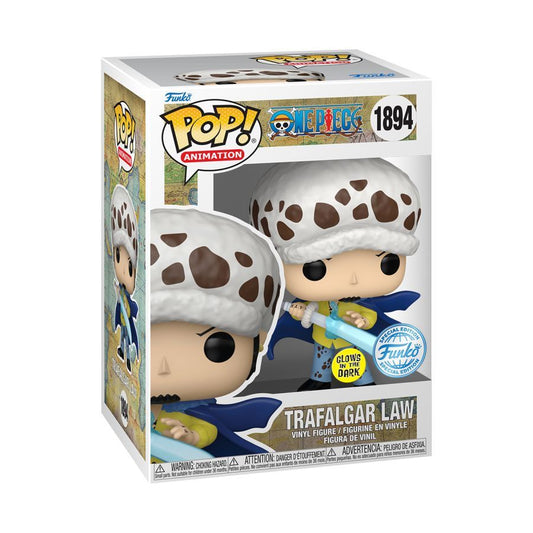 One Piece – Trafalgar Law (with Blue Anesthesia) US Exclsuvie Glow Pop! Vinyl
