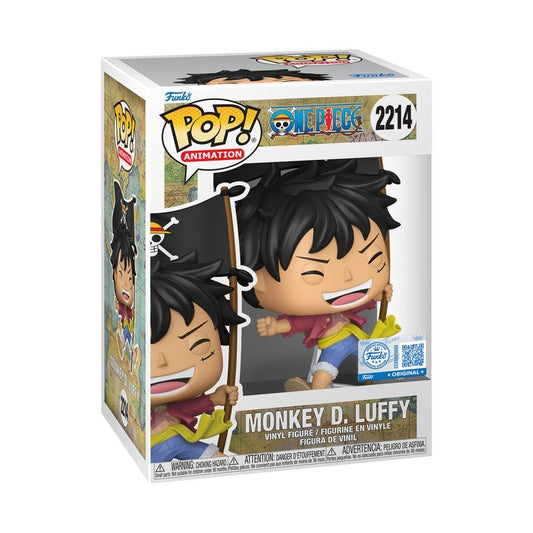 One Piece – Luffy D. Luffy (with Flag) US Exclusive Pop! Vinyl