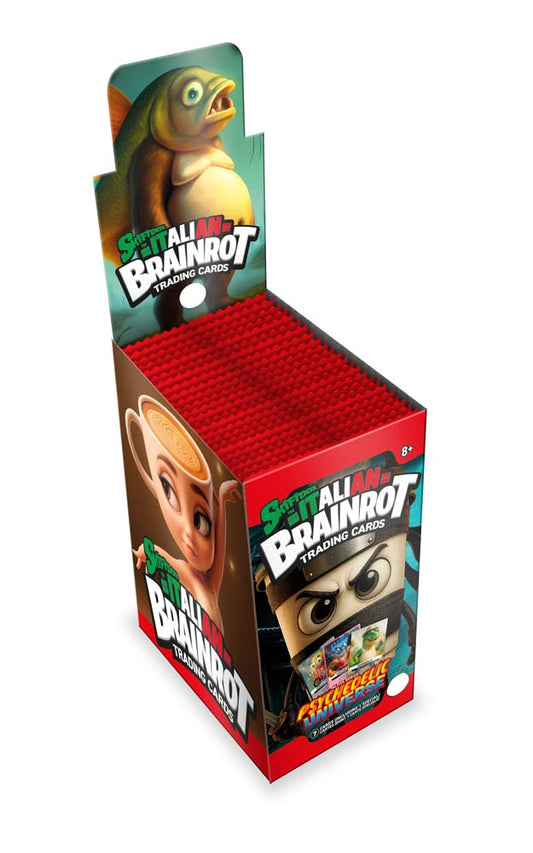 Skifidol Italian Brainrot Trading Card Game Booster Pack display (Alpha Series)