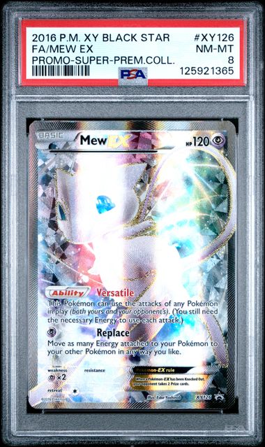 PSA 8 XY BLACK STAR PROMO #XY126 FA/MEW EX PROMO-SUPER-PREM.COLL.