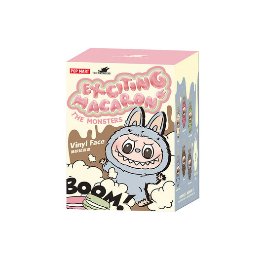 POP MART The Monsters LABUBU Exciting Macaron Series Vinyl Plush Pendant Face(Single Blind Box)