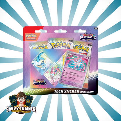 POKÉMON TCG Scarlet & Violet 8.5 Prismatic Evolutions Tech Sticker Collection