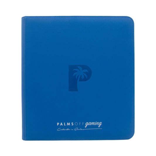 Palms off gaming - Collector's Series 12 Pocket Zip Trading Card Binder - BLUE