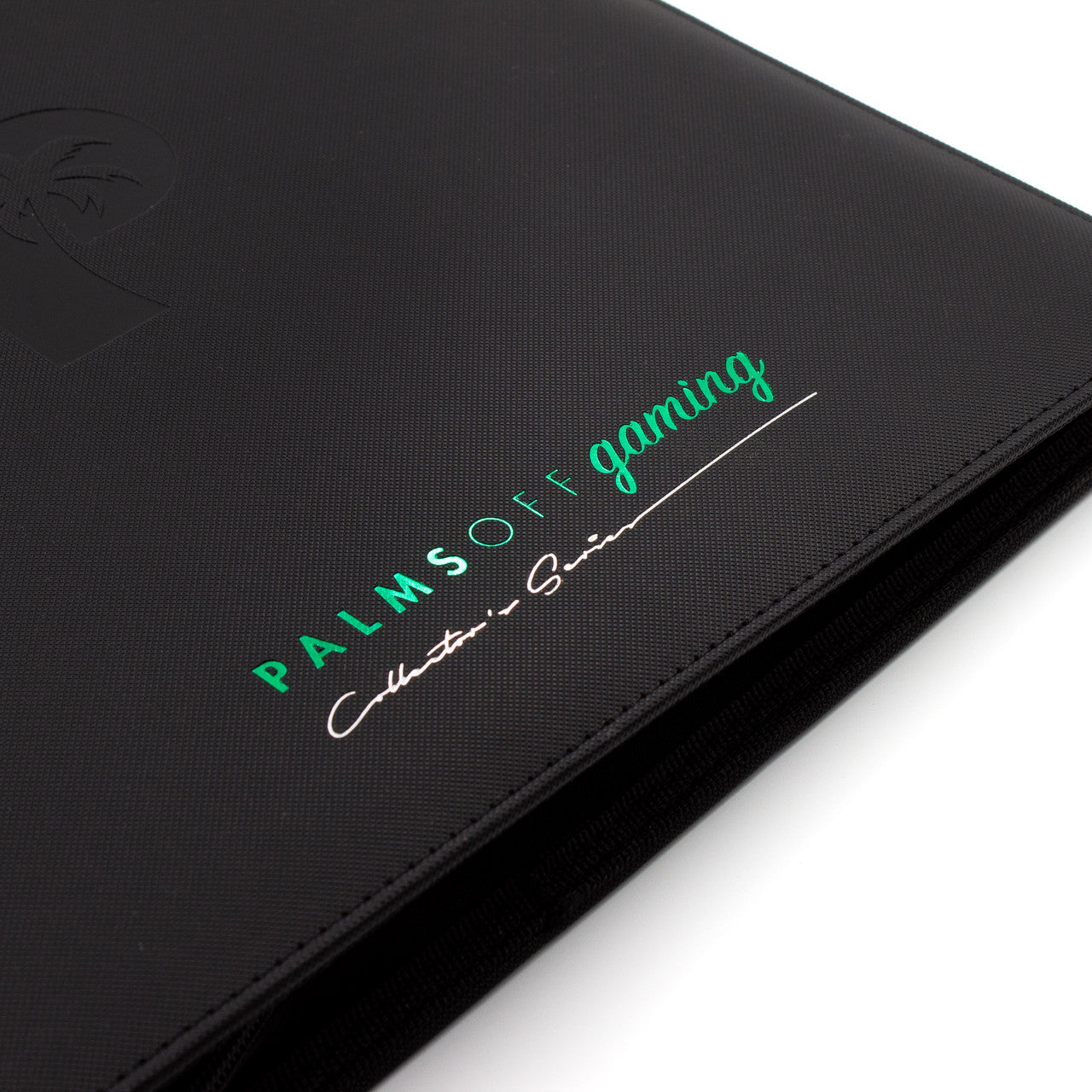 Palms off gaming - Collector's Series 12 Pocket Zip Trading Card Binder - BLACK