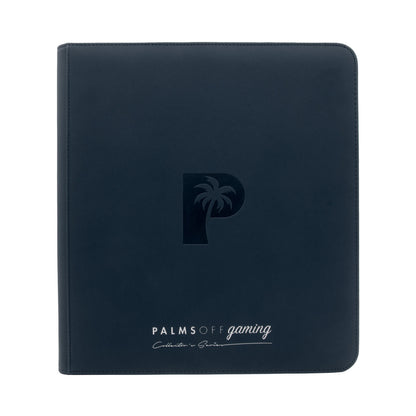 Palms off gaming - Collector's Series 12 Pocket Zip Trading Card Binder - NAVY