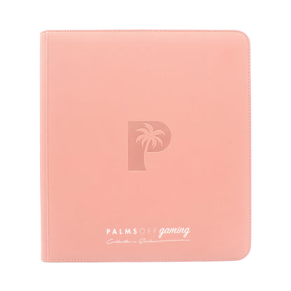 Palms off gaming - Collector's Series 12 Pocket Zip Trading Card Binder - Pink