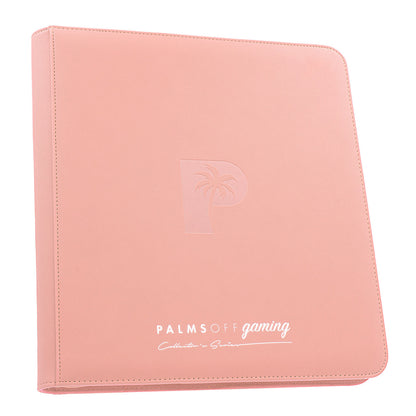 Palms off gaming - Collector's Series 12 Pocket Zip Trading Card Binder - Pink