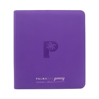 Palms off gaming - Collector's Series 12 Pocket Zip Trading Card Binder - PURPLE