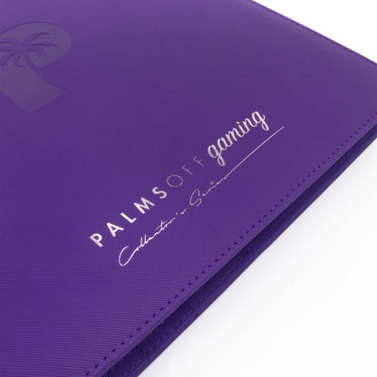 Palms off gaming - Collector's Series 12 Pocket Zip Trading Card Binder - PURPLE