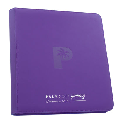 Palms off gaming - Collector's Series 12 Pocket Zip Trading Card Binder - PURPLE