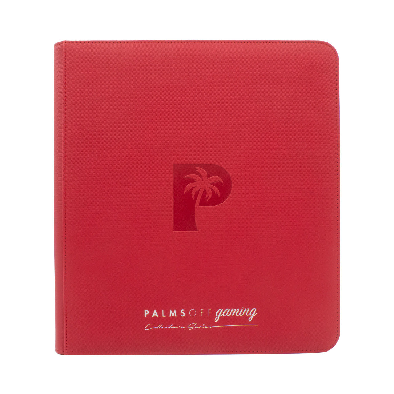 Palms off gaming - Collector's Series 12 Pocket Zip Trading Card Binder - RED