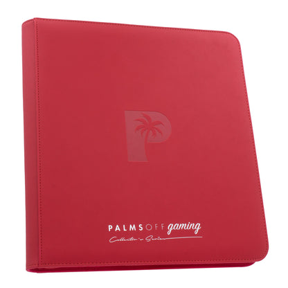 Palms off gaming - Collector's Series 12 Pocket Zip Trading Card Binder - RED