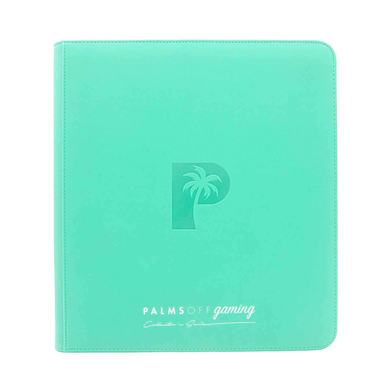 Palms off gaming - Collector's Series 12 Pocket Zip Trading Card Binder -TURQUOISE