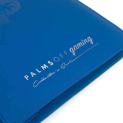 Palms off gaming - Collector's Series 9 Pocket Zip Trading Card Binder - BLUE