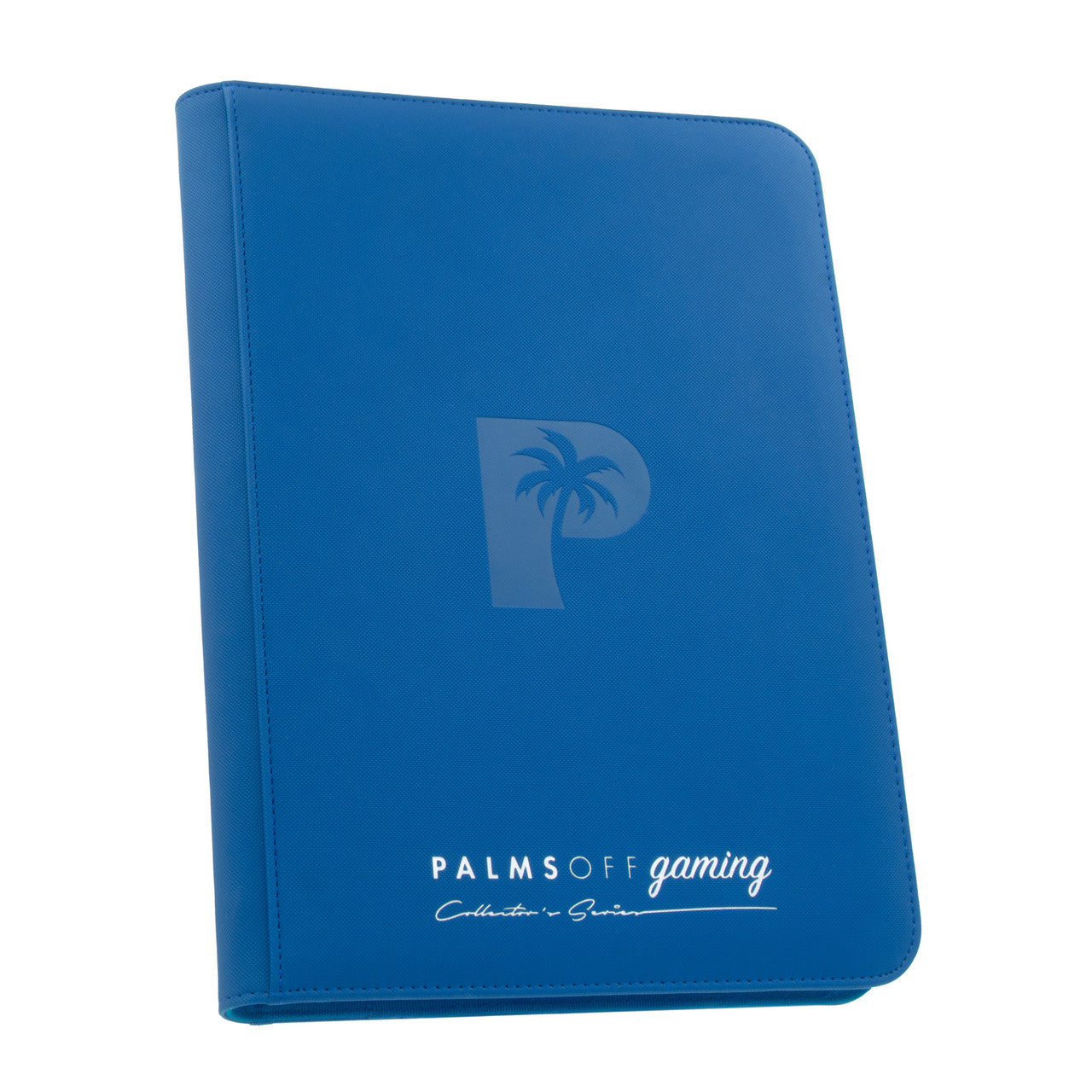 Palms off gaming - Collector's Series 9 Pocket Zip Trading Card Binder - BLUE