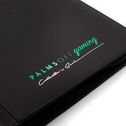 Palms off gaming - Collector's Series 9 Pocket Zip Trading Card Binder - BLACK