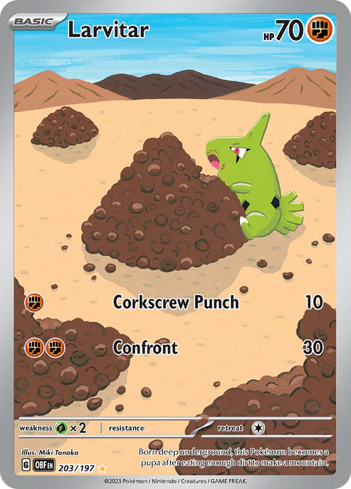 Larvitar - 203/197 - SV03: Obsidian Flames (OBF)