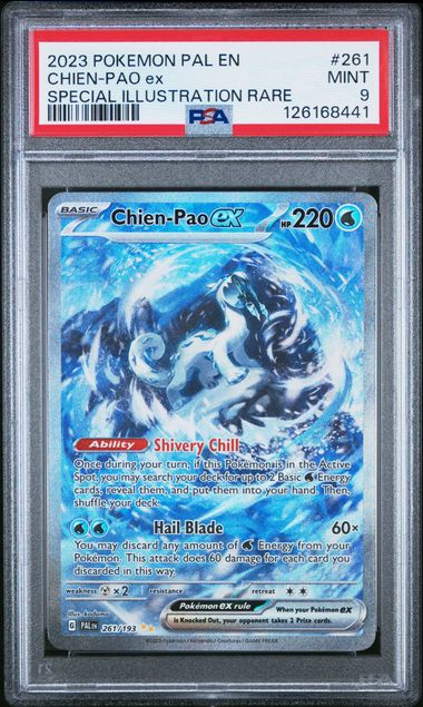 PSA 9 Chien-Pao Ex Special Illustration Rare 261 2023 Paldea Evolved