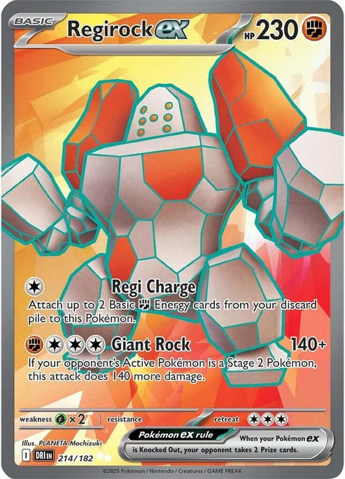 Regirock EX (214/182) - Destined Rivals (nm)